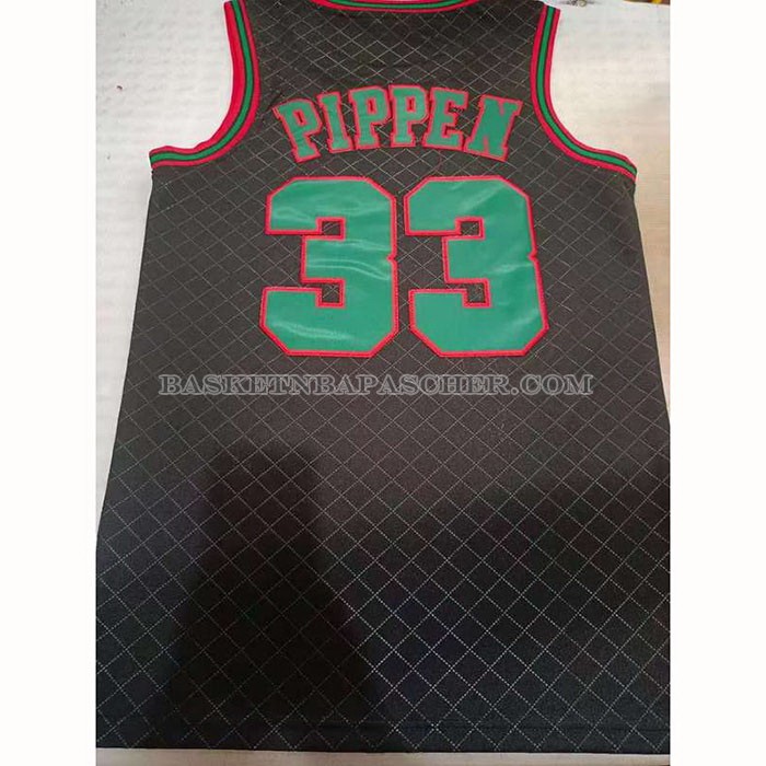 Maillot Chicago Bulls Scottie Pippen NO 33 Mitchell & Ness 1997-98 Noir